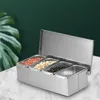 Portaspezie in acciaio inox con 4 scomparti e grande Anteprima dell’immagine prodotto 5