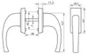 Klamka 15771 Balkontürgriff weiß für Türstärke 70-75 mm Produktbild-Vorschau 2