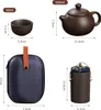 Keramická čajová souprava s fialovým pískem, přenosná Náhled obrázku produktu 14