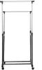 A double-tiered clothes rack on wheels, photographed against a white background. Anteprima dell’immagine prodotto