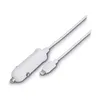 A white car charger with a white Lightning cable attached, isolated on a white background. Anteprima dell’immagine prodotto
