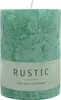 Stumpenkerze aus Paraffin, Smaragd, Rustic, WENZEL, 80/70 Produktbild-Vorschau 1