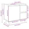 Badschrank Sonoma-Eiche 65x33x60 cm Holzwerkstoff Produktbild-Vorschau 9
