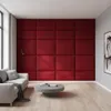 Komvortowy | Polsterpaneel | Wandkissen Velours Rot 60x40 Produktbild-Vorschau 3