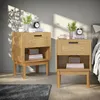 ProximaX Set di 2 comodini, effetto legno rovere, con 1 Anteprima dell’immagine prodotto 2