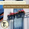 4er Set Geländerkasten Balkon mit Wasserspeicher Blumentopf Produktbild-Vorschau 4