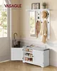 Schuhbank Wandgarderobe Set, Garderobe mit Spiegel, 8 Produktbild-Vorschau 2