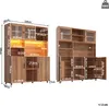 OKWISH Buffet - Buffet Haut Vintage avec Éclairage LED, Voir les images du produit 6