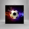Bilder auf glas - Abstrakt ball flamme fußball - 40x40cm - Produktbild-Vorschau 3