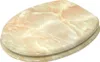 A toilet seat with a marble-like pattern. Produktbild-Vorschau