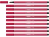 STABILO Premium-Filzstift -  Pen 68 - 10er Pack - dunkelrot Produktbild-Vorschau 1