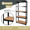 deluxe4home® Schwerlastregal 40x90x180 cm Schwarz I bis Produktbild-Vorschau 5