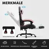 Ergonomischer Gaming Stuhl mit Lendenstütze und Kopfstütze, Produktbild-Vorschau 4