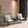 COSTWAY 3-częściowy rattanowy fotel ogrodowy, zestaw mebli Podgląd zdjęcia produktu 8