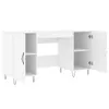 vidaXL Schreibtisch Weiß 140x50x75 cm Holzwerkstoff Produktbild-Vorschau 5