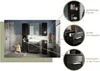 Badezimmer Hochschrank "Leon" schwarz Hochglanz Badschrank Produktbild-Vorschau 10