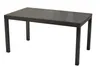A dark gray rectangular table with a slatted top and four legs, presented on a white background. Produktbild-Vorschau