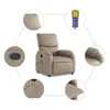 Massagesessel Cappuccino-Braun Kunstleder Produktbild-Vorschau 7