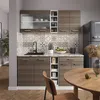 Singleküche Vicco R-Line Edelgrau/Weiß 160 cm , AP Marmor, Produktbild-Vorschau 6