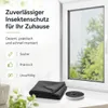 Fliegengitter Fenster 130 x 150 cm Anthrazit mit Klettband Produktbild-Vorschau 7