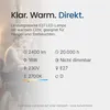 Bemko Premium E27 LED-Lampe Globe 16W 2400lm 2700K warmweiß Produktbild-Vorschau 3