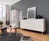 Vitrine Glasschrank Oslo | Skandinavisch | weiß / Sonoma Produktbild-Vorschau 22