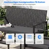 COSTWAY Polyrattan tuinmeubelset, loungeset voor buiten, Productafbeelding-voorbeeld 5