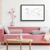 MuchoWow® MuchoWow® Gerahmtes Poster Weltkarte - Einfach - Produktbild-Vorschau 6