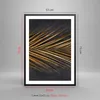 Gerahmtes Poster - Schwarzer Rahmen - Blatt golden schwarz Produktbild-Vorschau 5