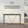 IvoQ Table d'appoint Noire – Table Console – Table d'entrée Voir les images du produit 2