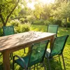 Krzesła ogrodowe metalowe na taras balkon fotel ogród Podgląd zdjęcia produktu 18
