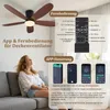 Stropný ventilátor s priemerom 106 cm, osvetlením a Náhľad obrázku produktu 4