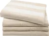 ZOLLNER 4er Set Handtücher, beige gestreift 50x100 Produktbild-Vorschau 1