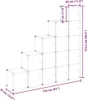 vidaXL Sistema di scaffalature con 15 cubi e ante Anteprima dell’immagine prodotto 8