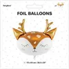 PARTYDECO Balon foliowy Jelonek 73x64cm mix 71022 Podgląd zdjęcia produktu 1