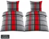 Seersucker Bettwäsche, 2x(135x200 +80x80cm), rot grau Karo, Produktbild-Vorschau 1