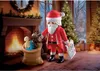 Santa Claus in a festive living room with a fireplace, Christmas tree, and gifts. Náhľad obrázku produktu