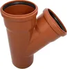 KG T-Stück DN 110/45° PVC-U Verbinder | mit Dichtung | für Produktbild-Vorschau 3