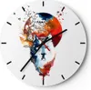 Wanduhr - Rund - Glasuhr - Tierwelt Pelz Abbildung Mond - Produktbild-Vorschau 1