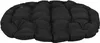 A black, round, tufted cushion. Anteprima dell’immagine prodotto