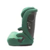 A side view of a green car seat against a white background. Podgląd zdjęcia produktu