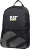A black Caterpillar backpack shown from the front. Produktbild-Vorschau