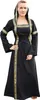 Mittelalterkleid Eleanor mit Kapuze, schwarz : L Größe: L Produktbild-Vorschau 12