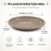 Pflanztopfuntersetzer Mira Taupe Ø 17cm - Frostsicher & Produktbild-Vorschau 3