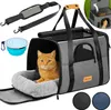 CADOCA® Sac de transport pour chat chien max. 20kg Gris Voir les images du produit 1