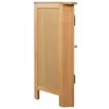vidaXL Eckschrank 80x33,5x78 cm Massivholz Eiche Produktbild-Vorschau 2