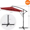 ML-Design Ampelschirm Ø 300 cm Rot Alu Sonnenschirm mit Produktbild-Vorschau 9