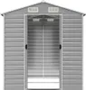 vidaXL Gartenhaus Hellgrau 191 x 215 x 198 cm Verzinkter Produktbild-Vorschau 5