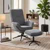 HOMCOM Relaxsessel mit Hocker 360° Drehbar Fernsehsessel Produktbild-Vorschau 2