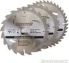 Lot de 3 lames SILVERLINE TCT Ø190 mm Alésage 30 mm - 20, Voir les images du produit 2